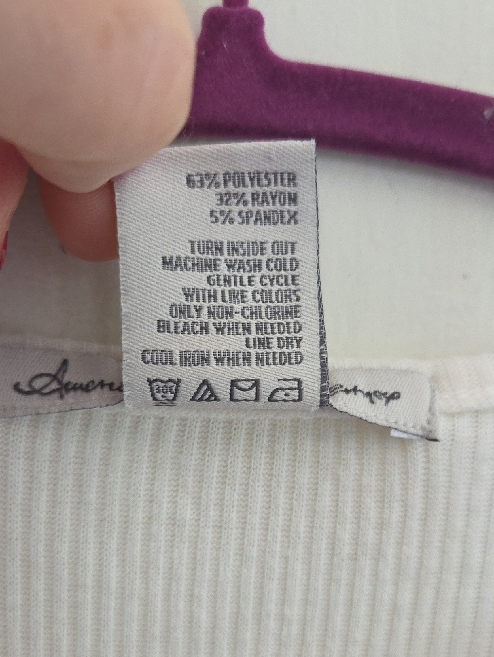 American Rag Ribbed Lace Up Top - Picture 5 of 7